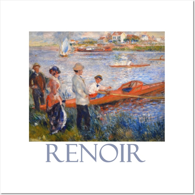 Oarsmen at Chatou (1872) by Pierre-Auguste Renoir Wall Art by Naves